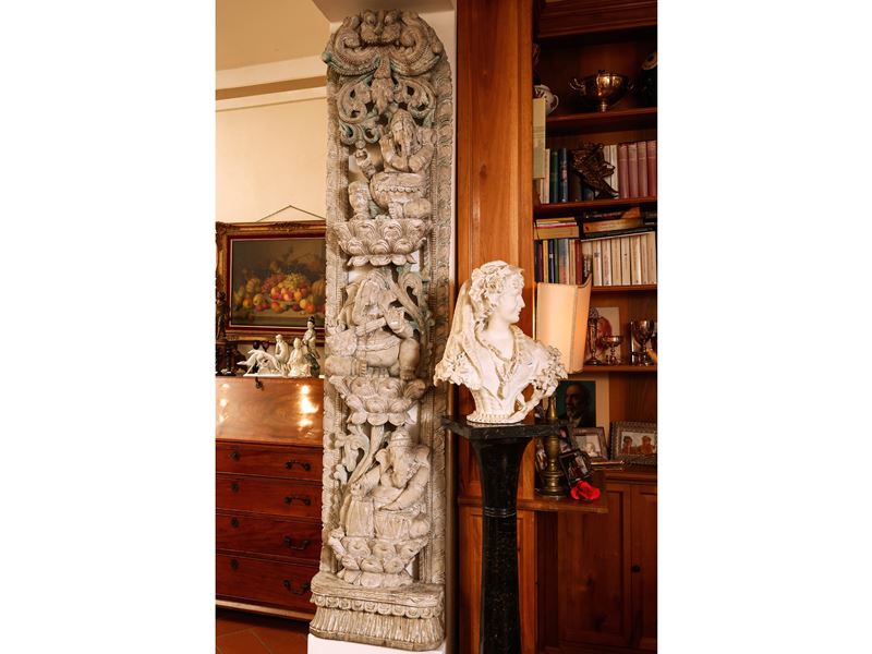 Stele in Tek Celebrativa del Dio Ganesh