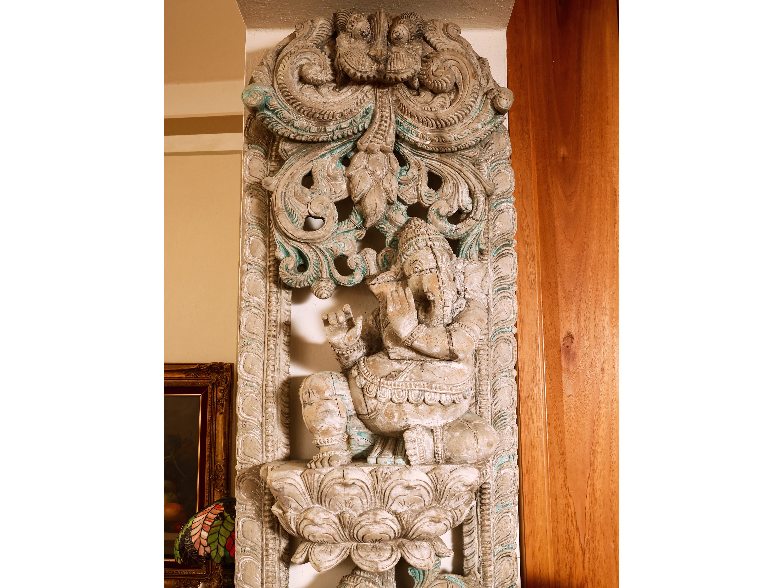 Stele in Tek Celebrativa del Dio Ganesh
