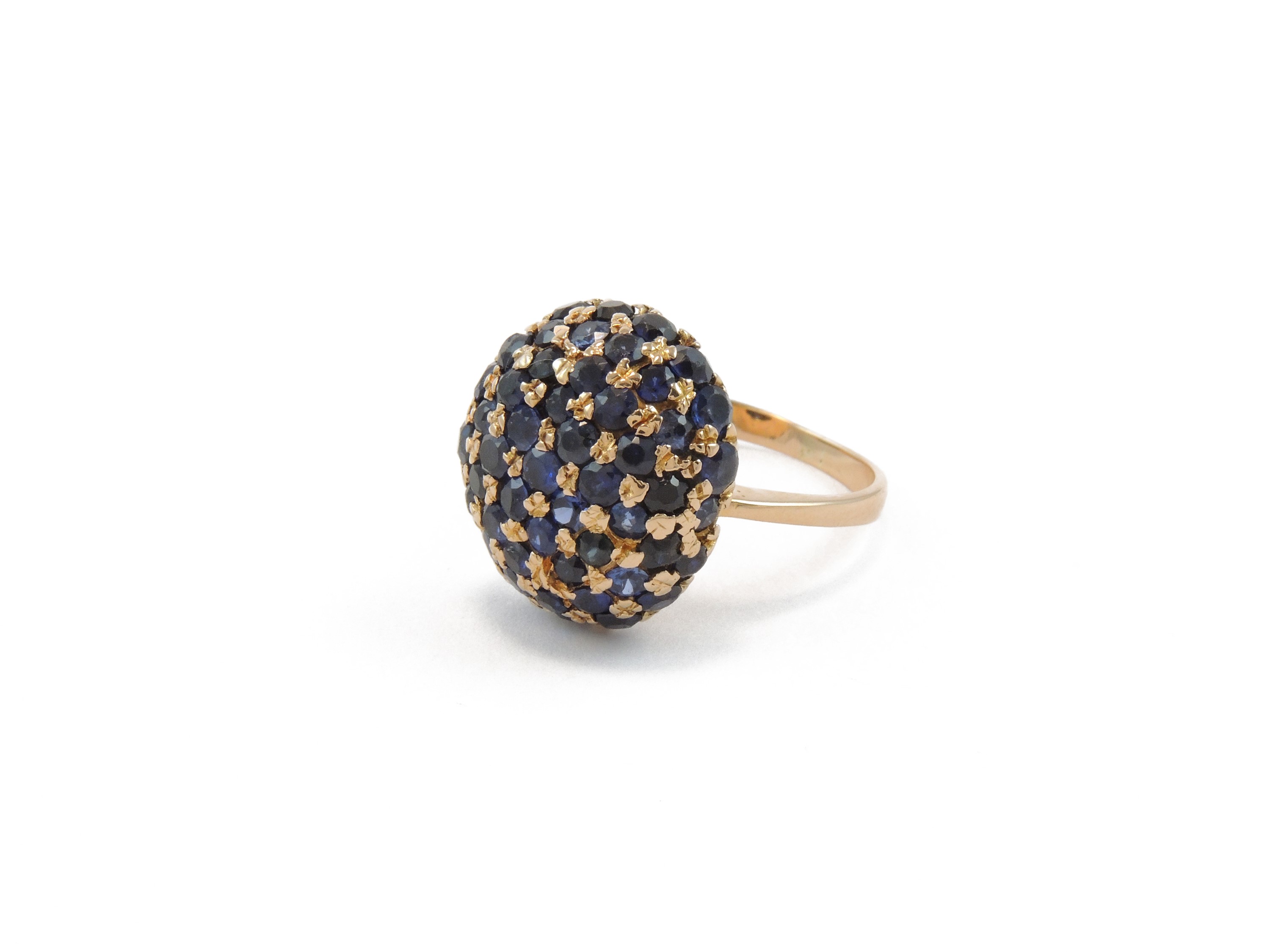 Anello in Oro Rosa con Zaffiri