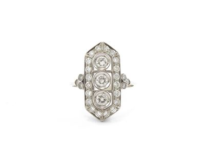Anello in Oro Bianco e Diamanti