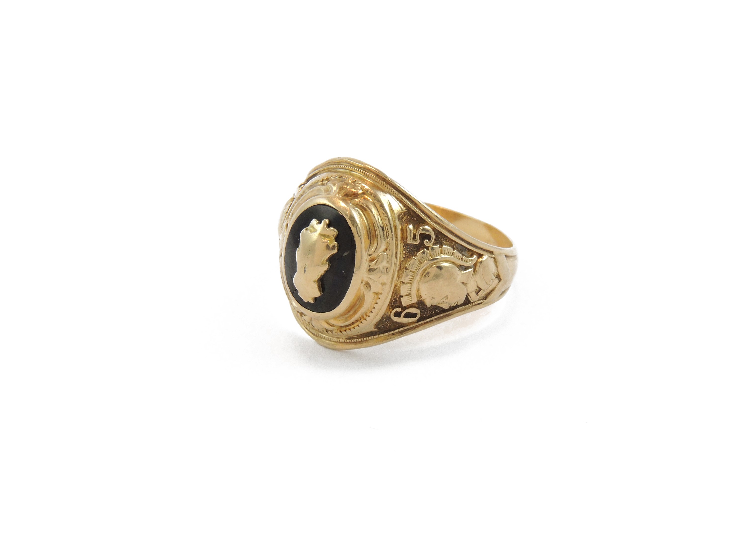 Anello per Uomo in Oro Giallo 375/1000 e Onice