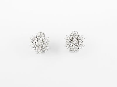Orecchini in Oro Bianco con Diamanti