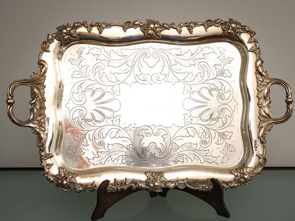 Silver metal tray  - Auction The art of furnishing - Maison Bibelot - Casa d'Aste Firenze - Milano