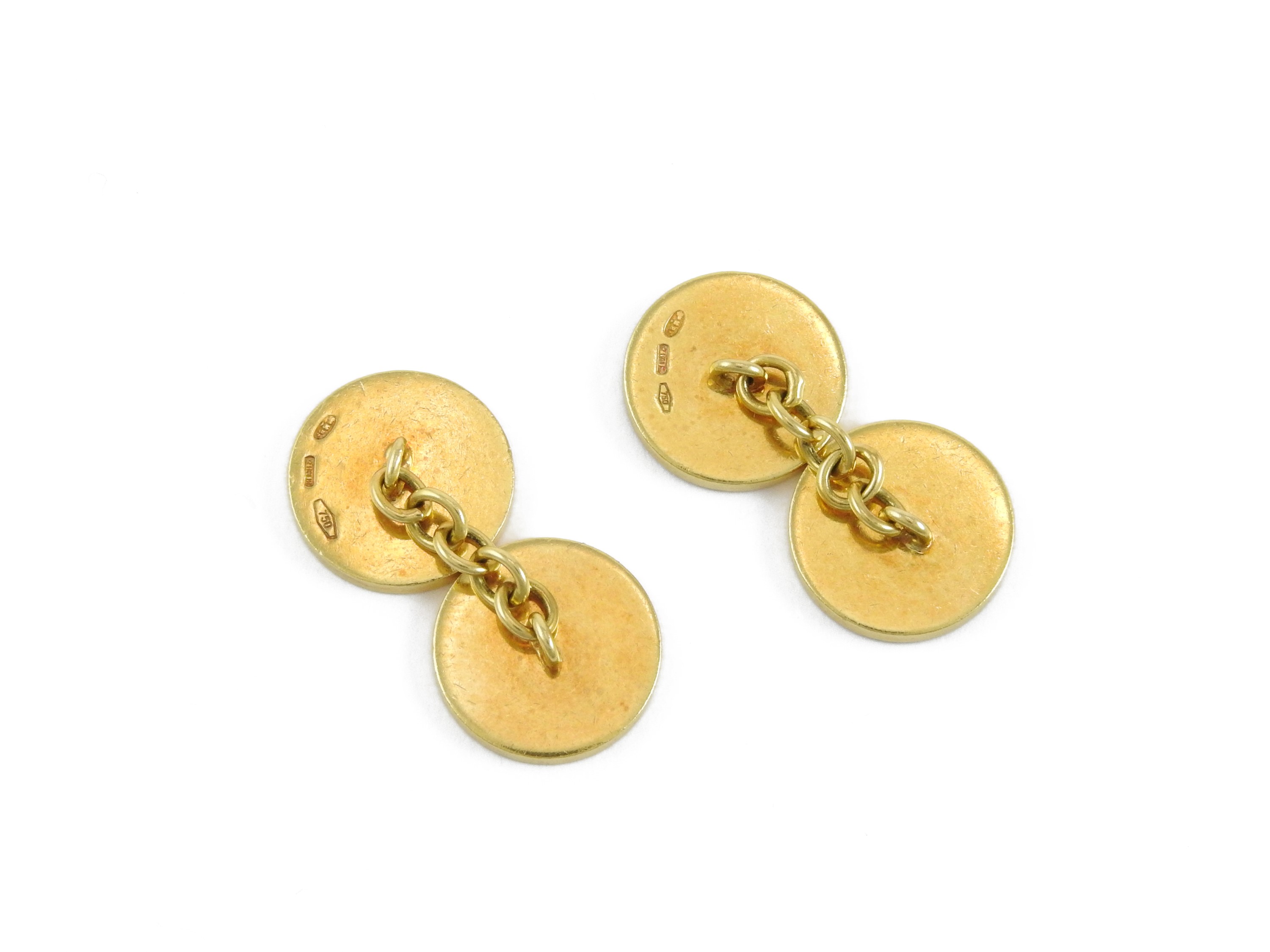 Coppia di Gemelli Bulgari in Oro Giallo e Lapislazzuli
