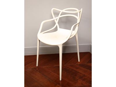 Coppia di Sedie in Stile Nordico Korme Bianche, Kartell