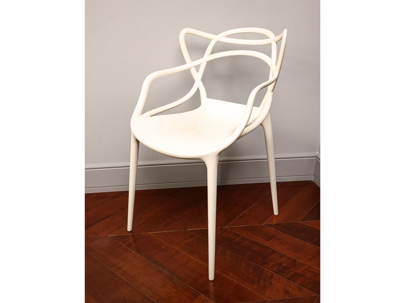 Coppia di Sedie in Stile Nordico Korme Bianche, Kartell