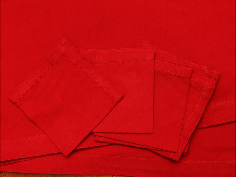 Tovaglia in Lino Rosso