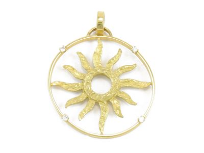 Pendente in Oro Giallo e Diamanti