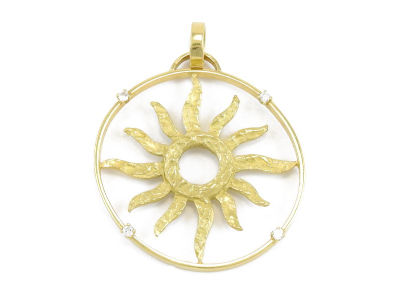Pendente in Oro Giallo e Diamanti