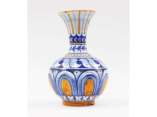 Small glazed terracotta vase, Cantagalli