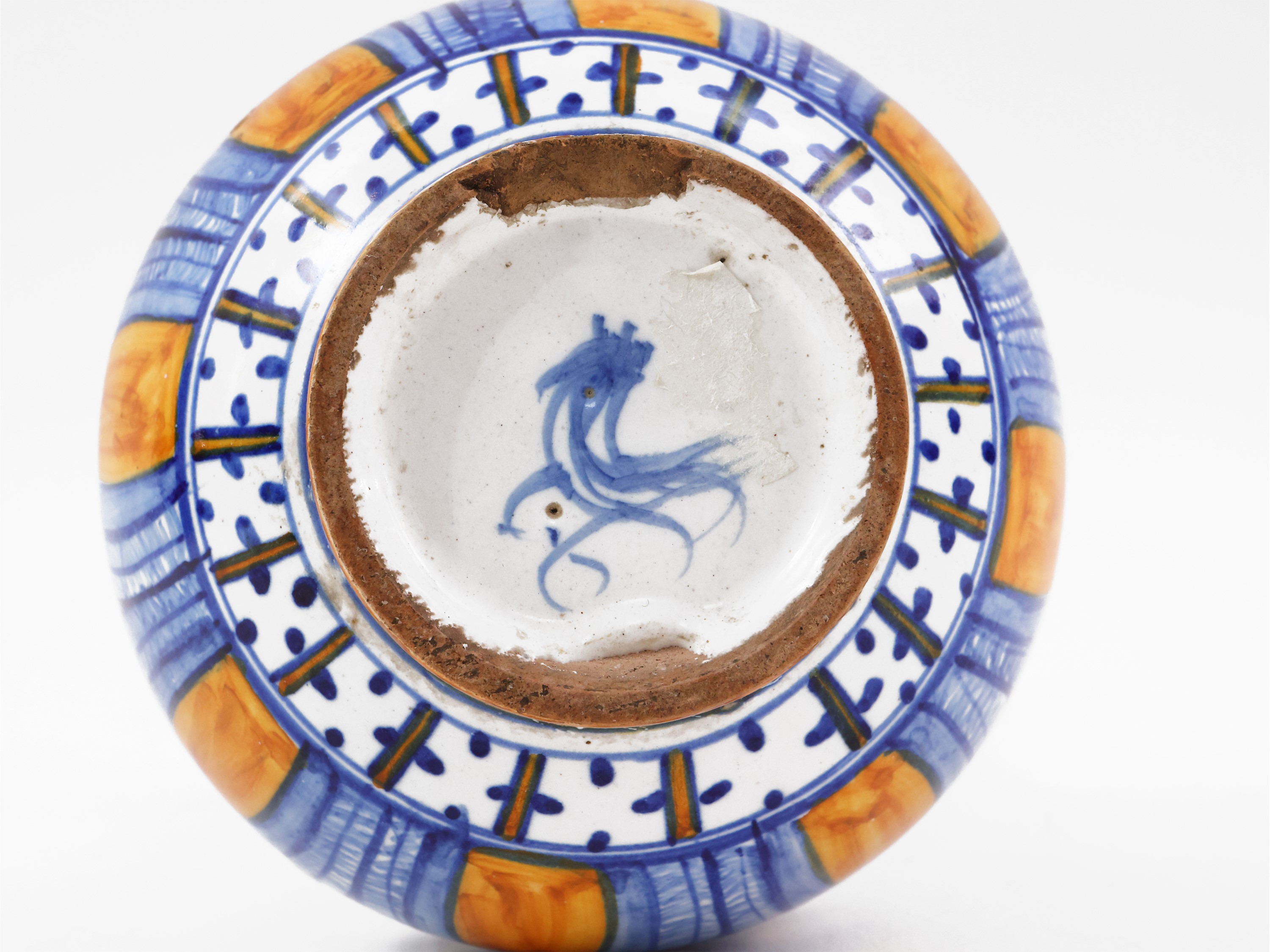 Piccolo Vaso in Terracotta Smaltata, Cantagalli