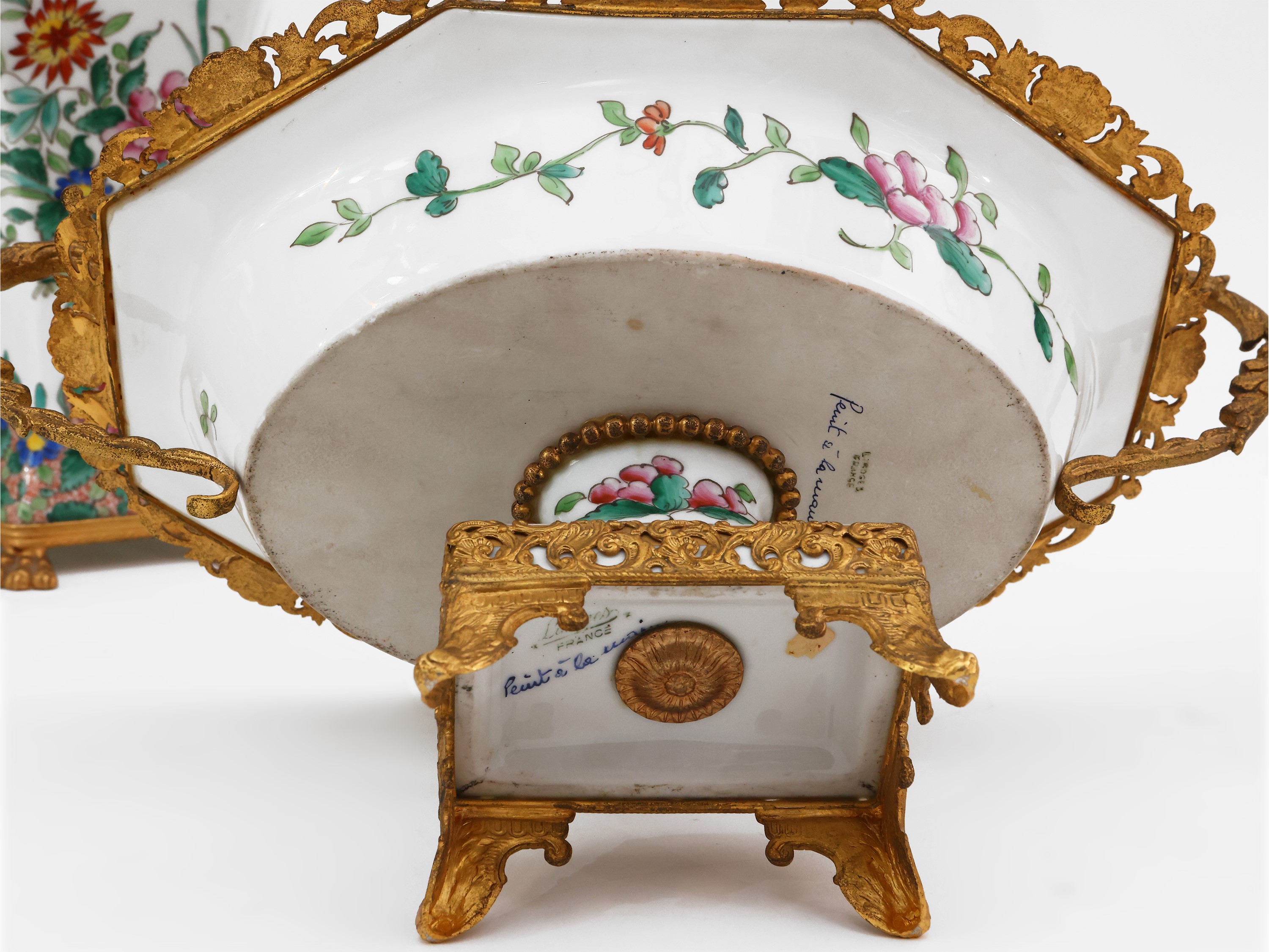 Trittico in Porcellana e Metallo Dorato, Limoges