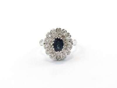 Anello in Oro Bianco con Diamanti