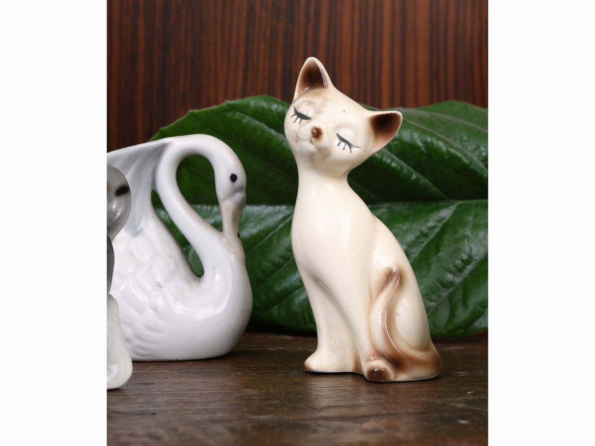 Lotto di Curiosità Animalier in Porcellana e Ceramica