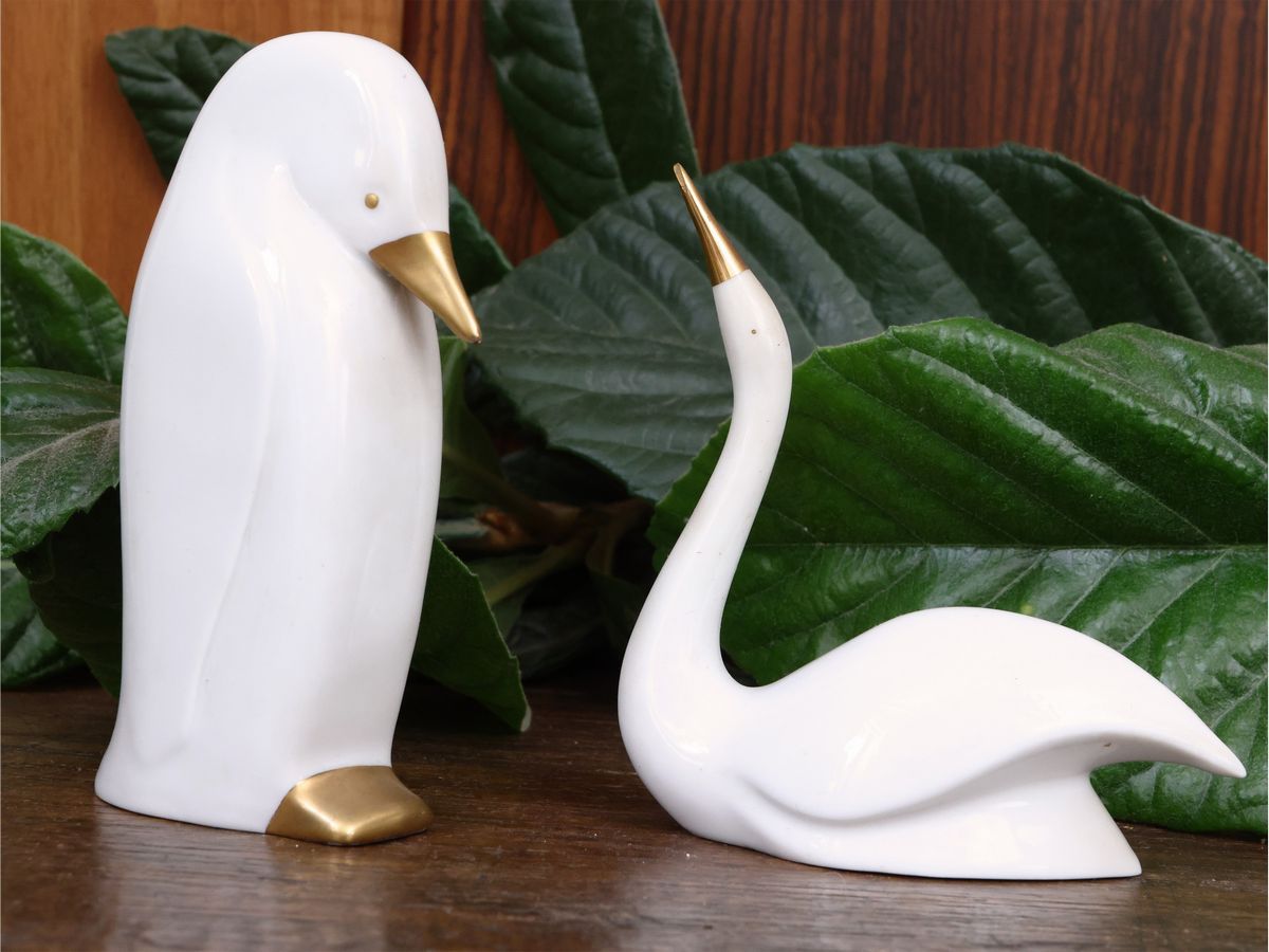 Lotto di Curiosità Animalier in Porcellana e Ceramica