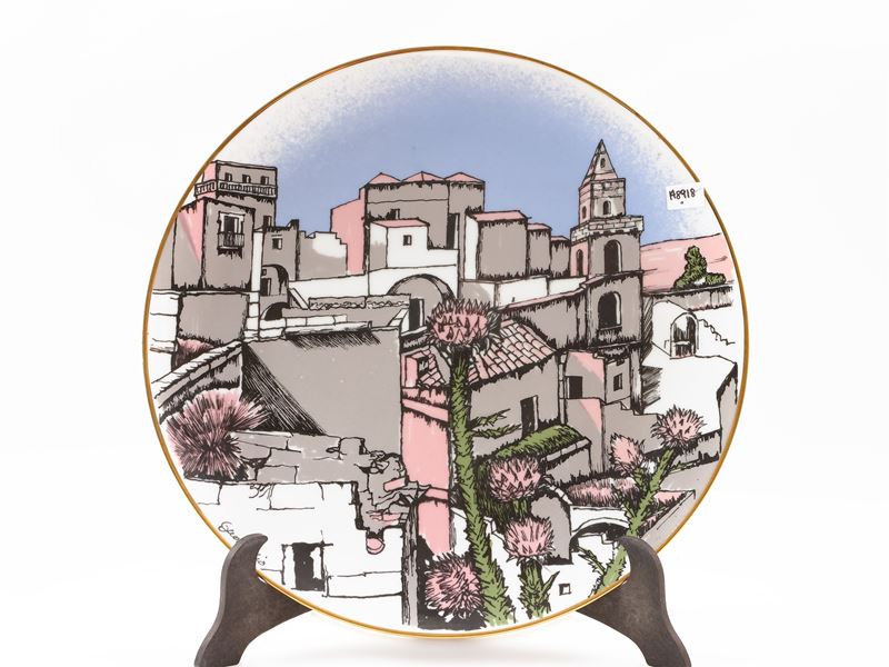 Piatto in Porcellana, Luigi Guerricchio