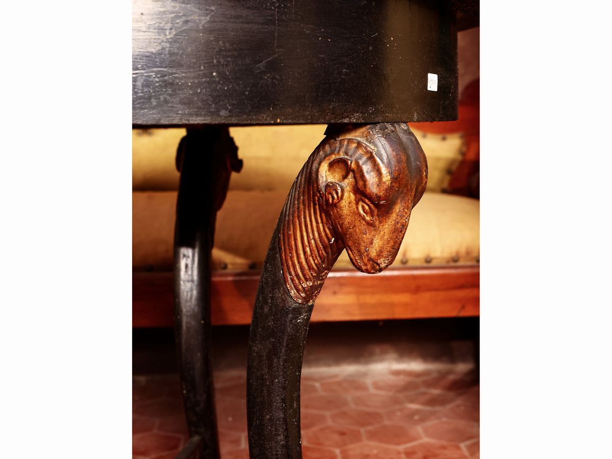Tavolino da Apppoggio in Legno Ebanizzato
