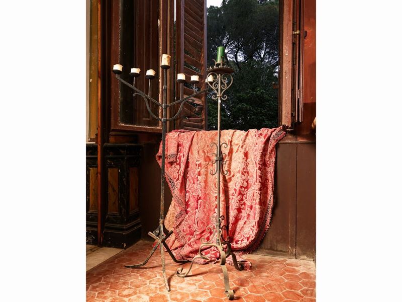 Menorah da Terra in Ferro Battuto