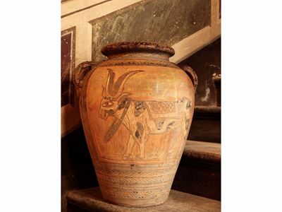 Orcetto in Terracotta di Gusto Archeologico