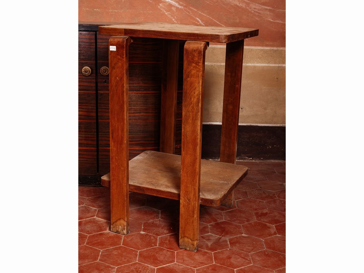 Piccola Credenza a Mezzaluna Impiallacciata in Palissandro