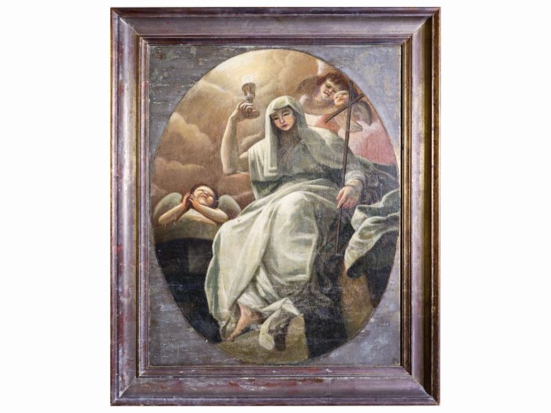 Angeli Musicanti e Santa
