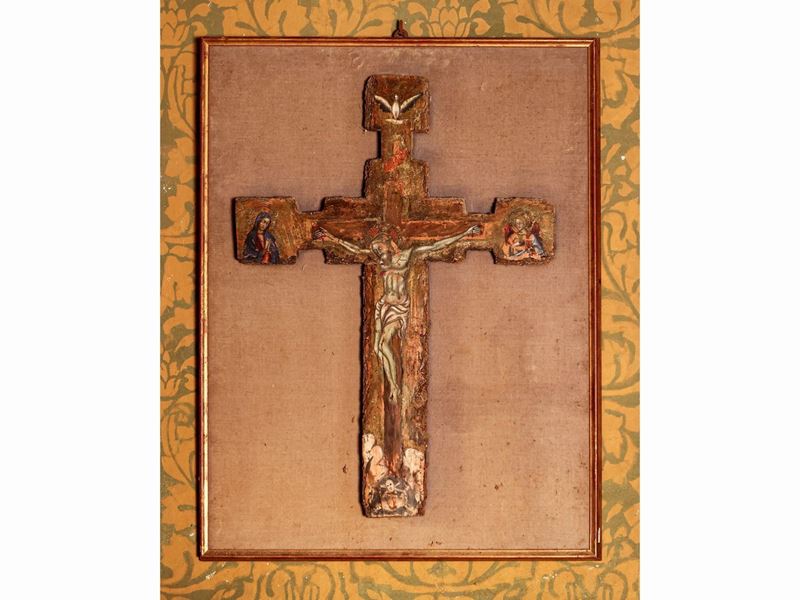 Crocifisso in Legno Policromo