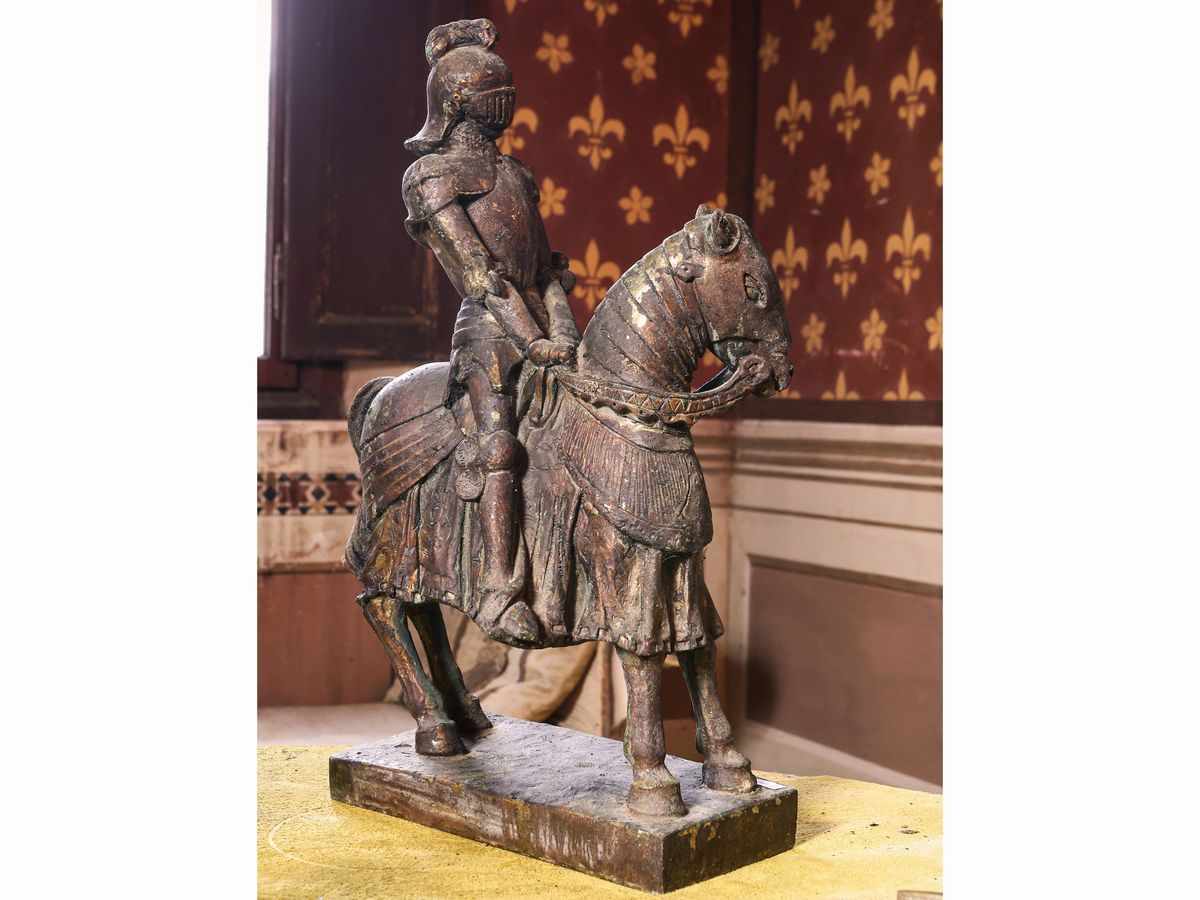 Gruppo Equestre con Cavaliere in Armatura