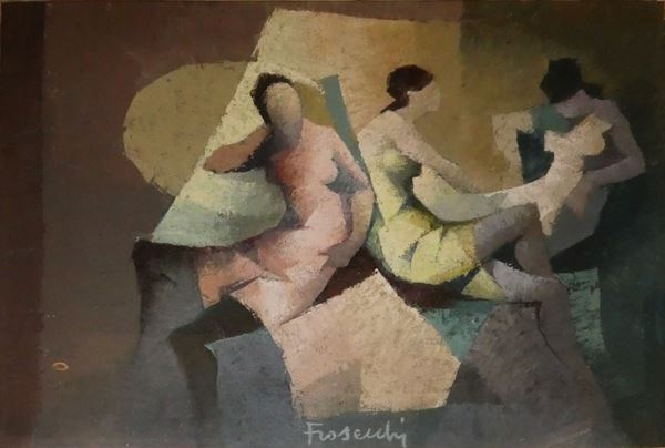 Paolo Frosecchi : Three female figures  - Auction The Modern House - Maison Bibelot - Casa d'Aste Firenze - Milano
