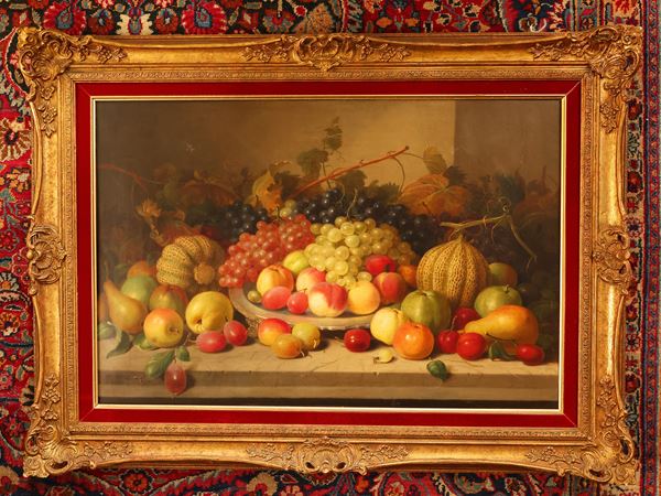 Scuola francese - Still life with fruit