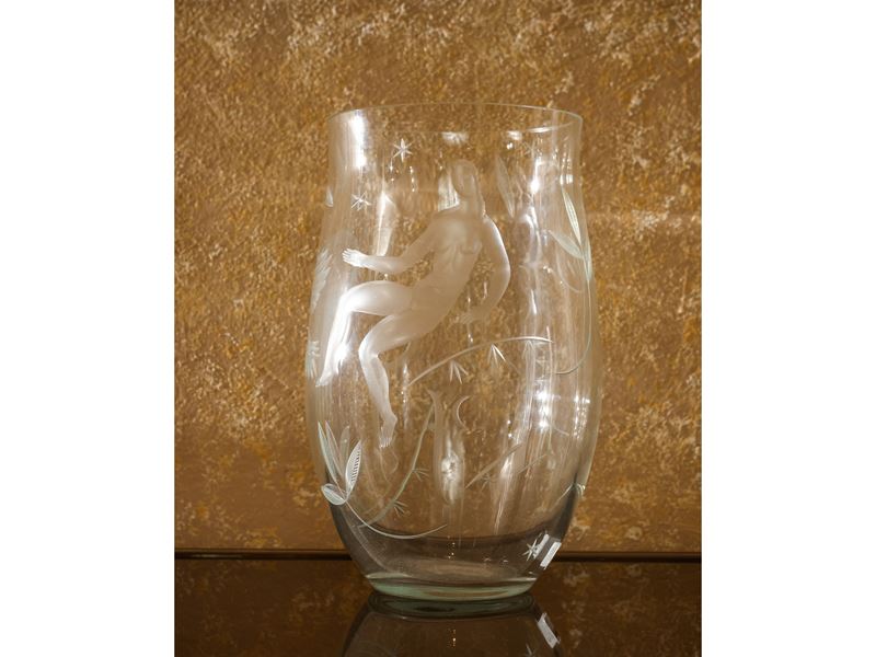 Vaso in Cristallo, nello Stile di Balsamo Stella