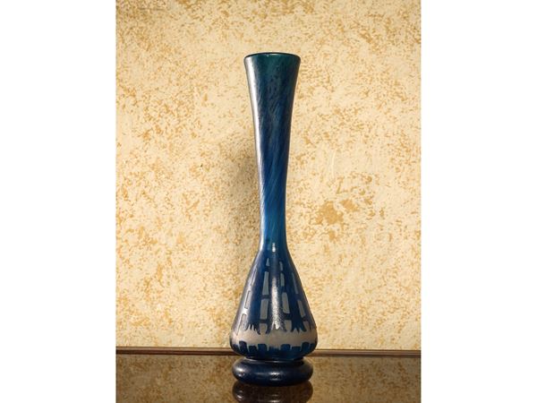 Small cameo glass vase