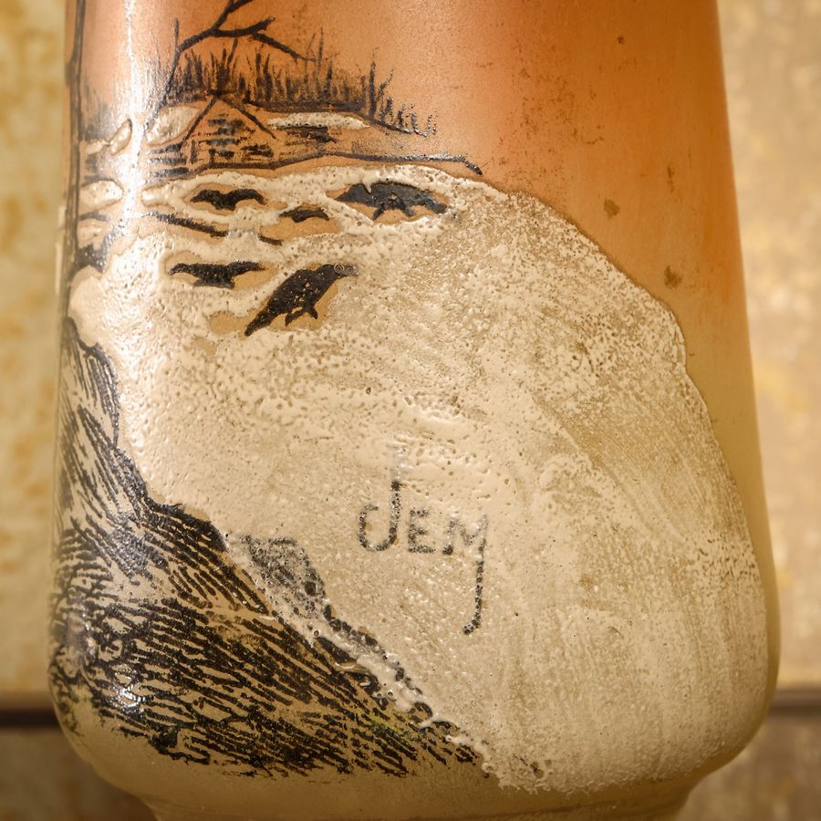 Vaso in Vetro Decorato a Smalto, Joseph Mure (jem)