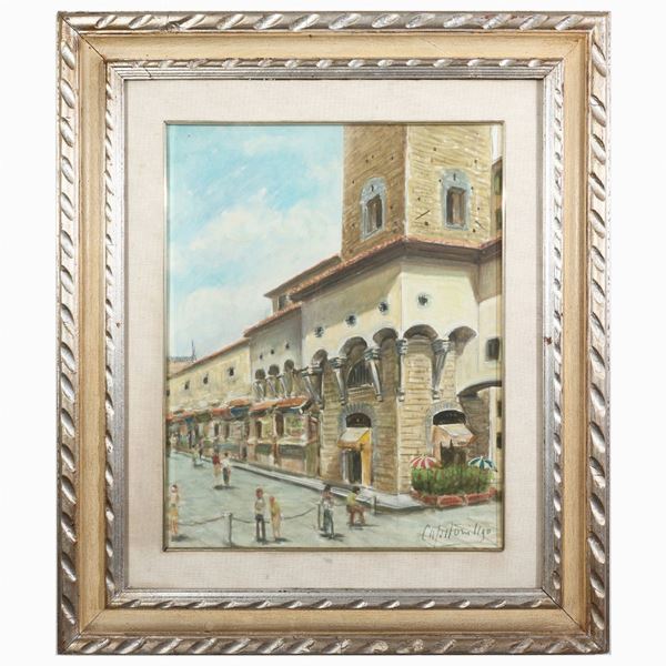 Vedute di Ponte Vecchio - Veduta di Palazzo vecchio