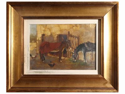 Sorcio di Aia con Ciuchini e Galline