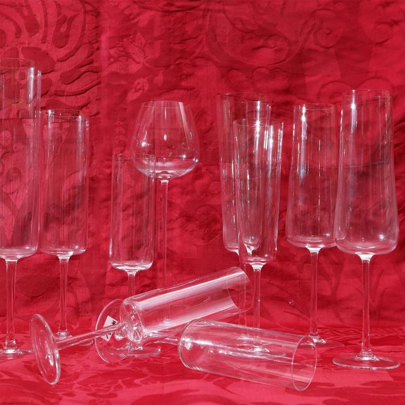Assortimento di Bicchieri in Cristallo