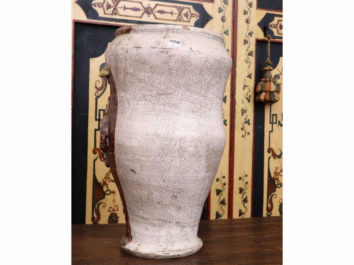 Grande Vaso Antropomorfo in Terracotta Invetriata