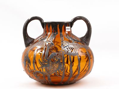Vaso Foil in Vetro e Argento, Arrigo Finzi