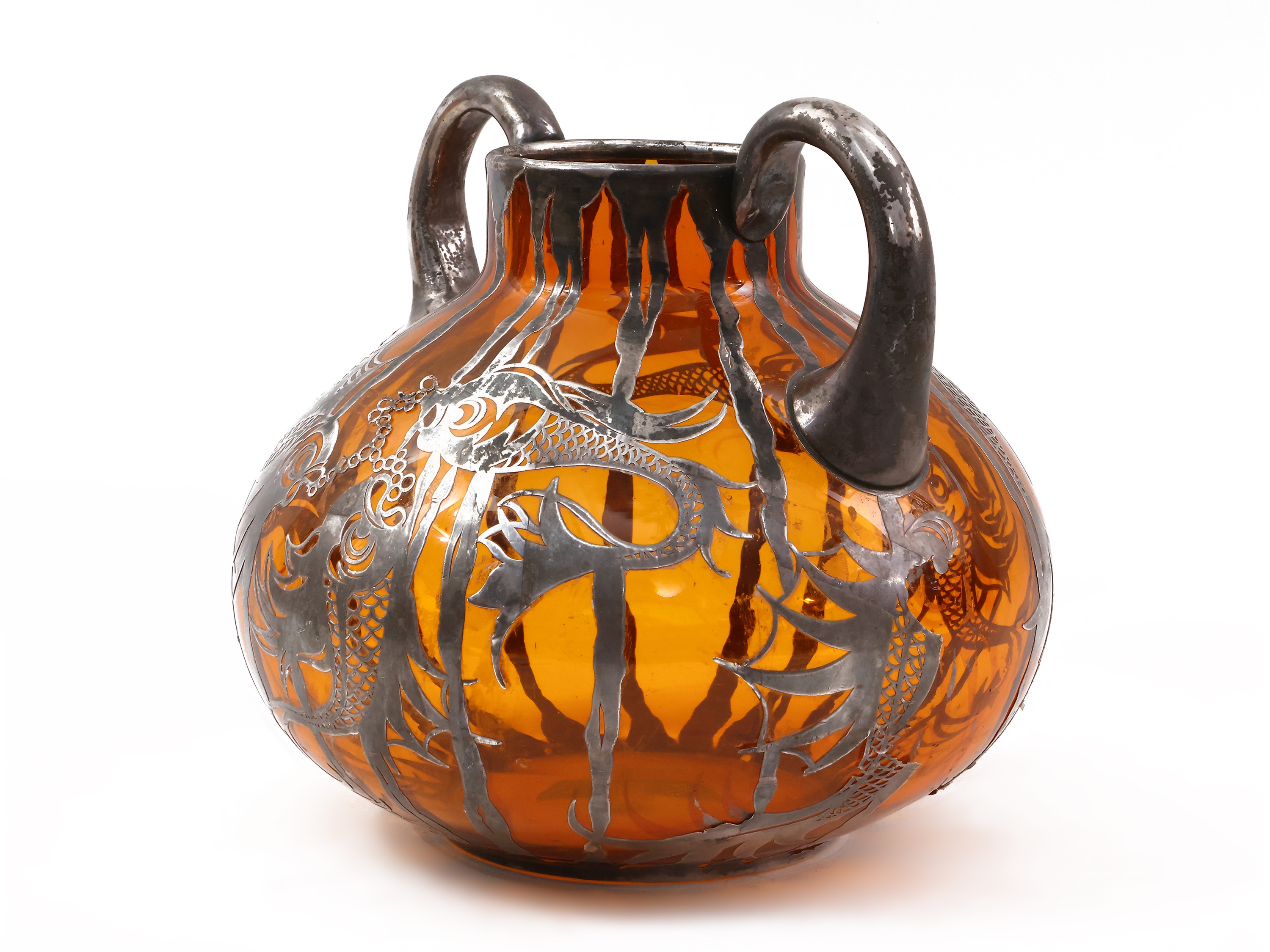 Vaso Foil in Vetro e Argento, Arrigo Finzi
