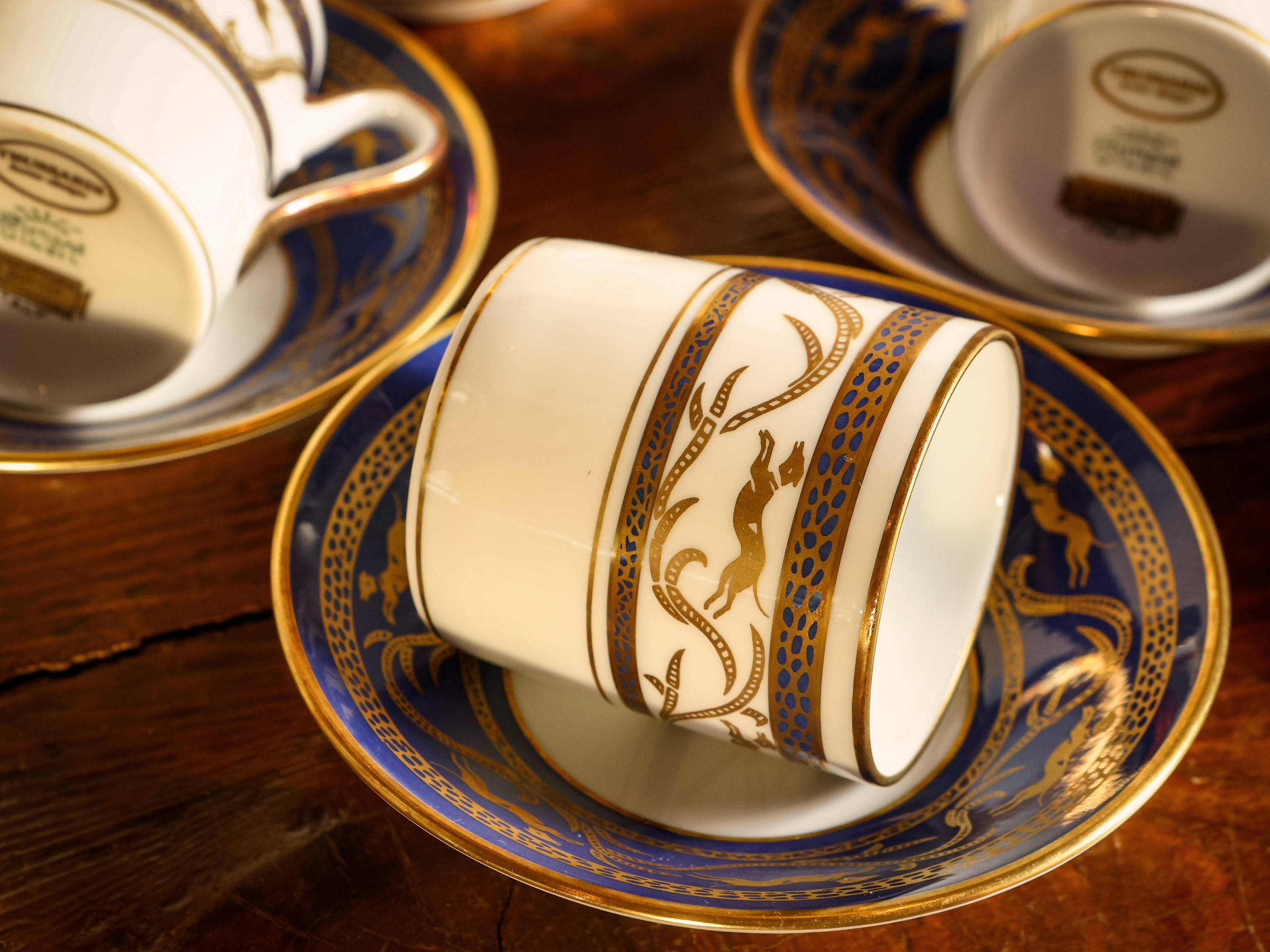 Serie di Dodici Tazzine da Caffè Iin Porcellana, Richard Ginori per Trussardi Home