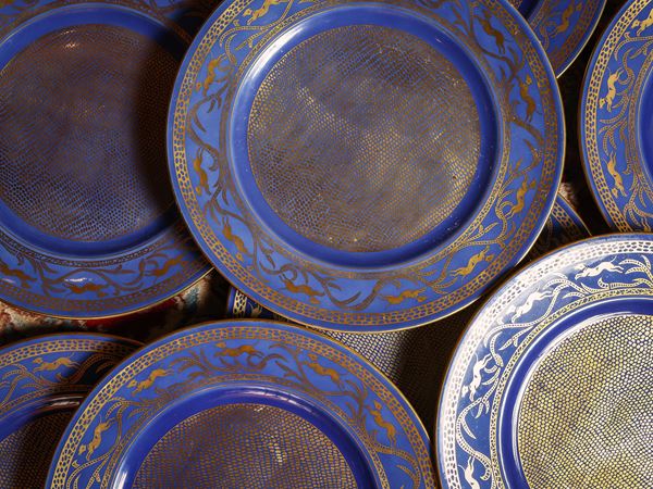 Servizio di piatti in porcellana, Richard Ginori per Trussardi Home