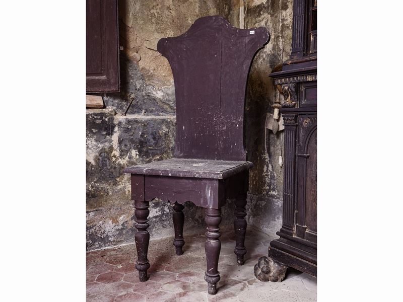 Coppia di Sedie in Legno Tenero