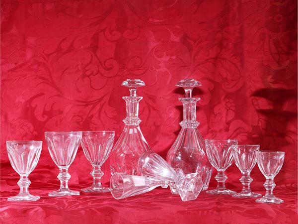 Servizio di bicchieri Harcourt in cristallo, Baccarat