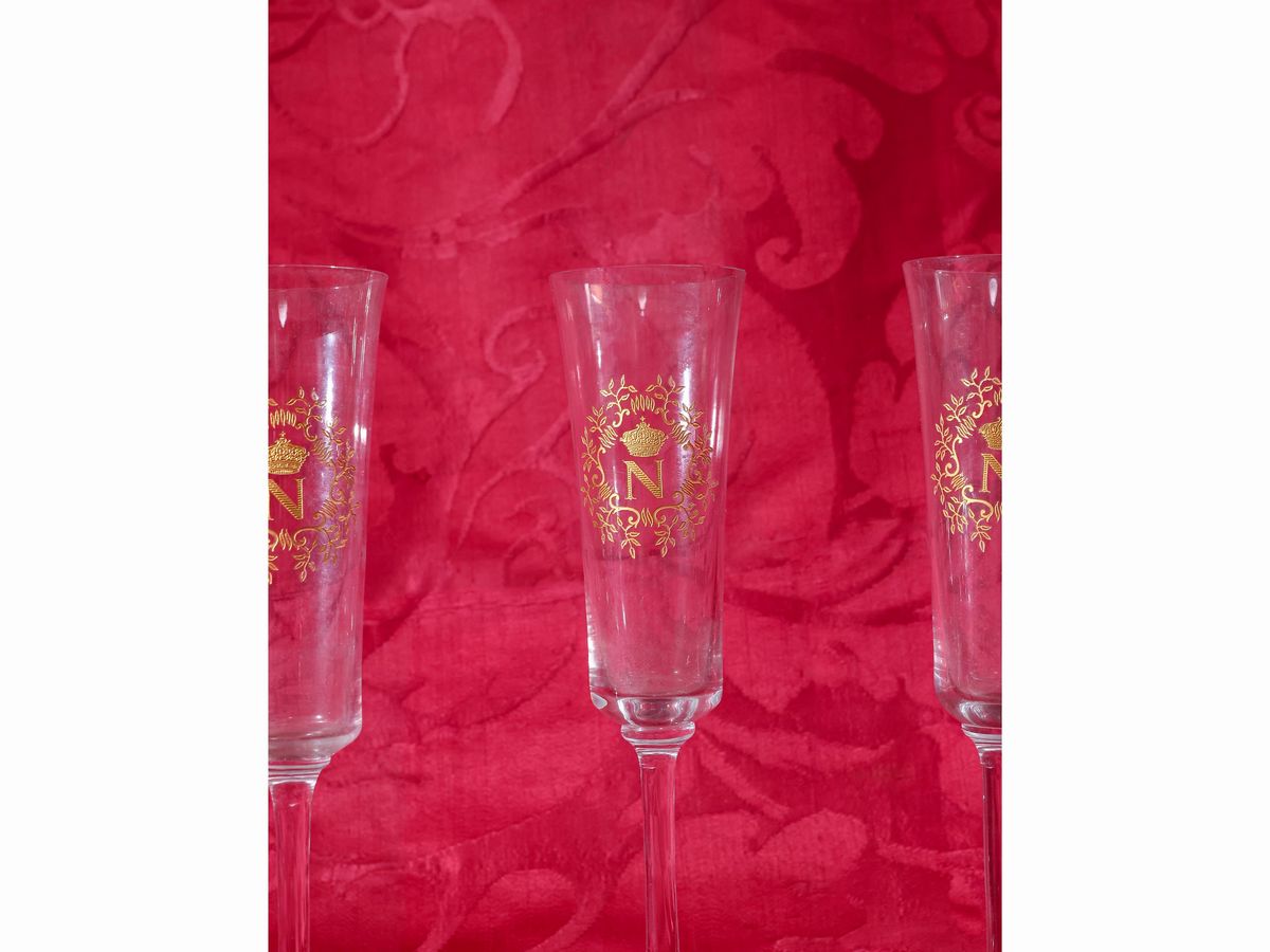 Serie di Dodici Flûte in Cristallo, Baccarat