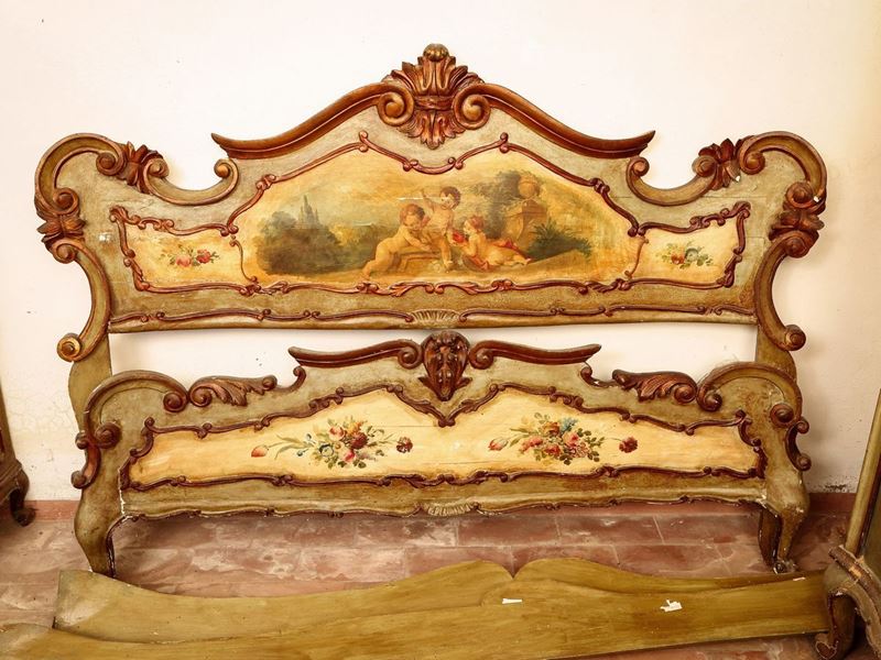 Letto alla Francese in Stile Veneziano