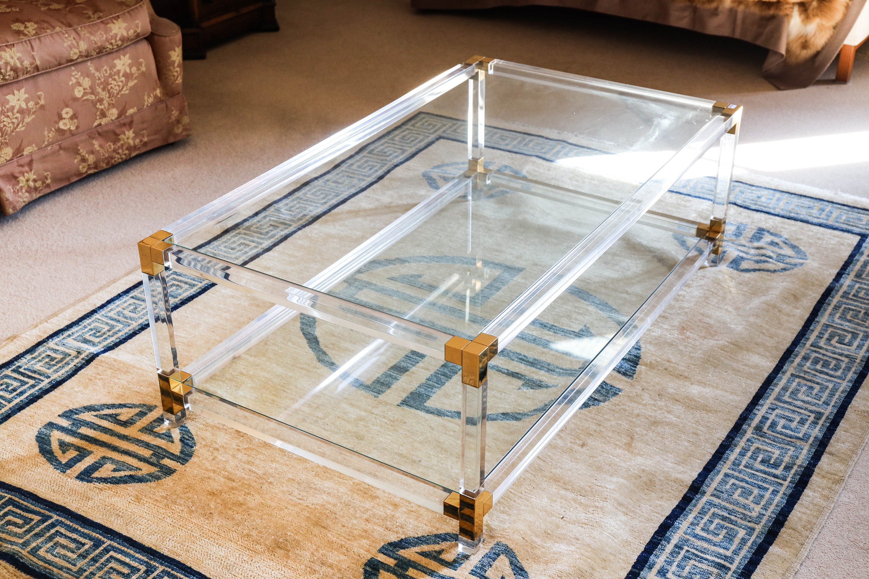 Tavolino Basso da Caffé in Plexiglass