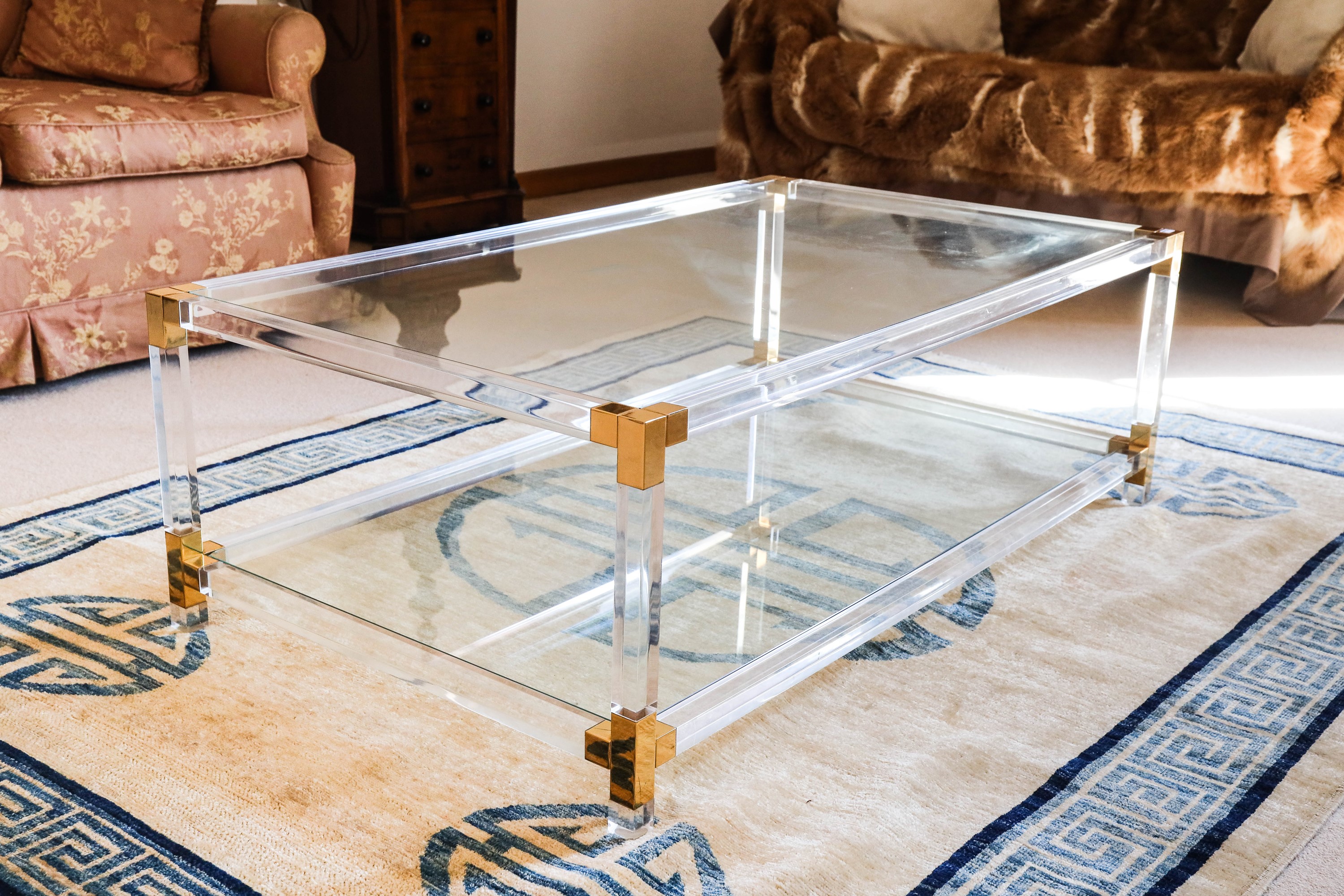 Tavolino Basso da Caffé in Plexiglass