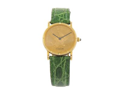 Orologio da Polso per Donna Corum Coin in Oro Giallo