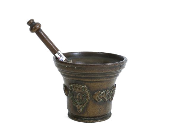 Bronze mortar  (XVIII century)  - Auction The art of furnishing - Maison Bibelot - Casa d'Aste Firenze - Milano