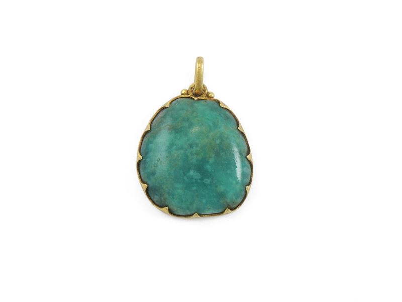 Pendente Buccellati in Oro Giallo e Amazzonite