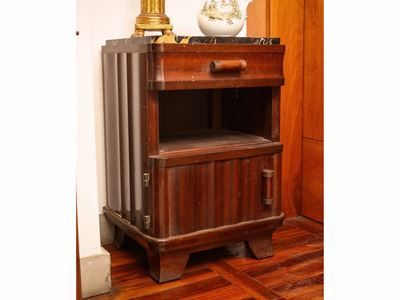 Coppia di Comodini Art Decò in Satinwood